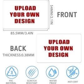 Personalized Plastic Business Card Waterproof Name Card with Your Logo