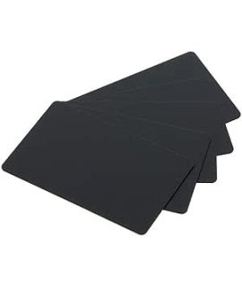 Plastic Cards Food Grade Black Matt Blank