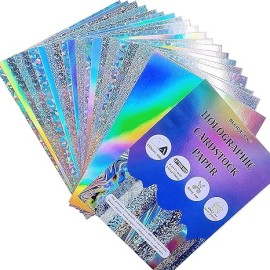 20 Sheets Holographic Cardstock Paper