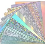 56 Sheets 14 Colors Holographic Metallic Cardstock