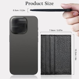 Premium Leather Minimalist Front Pocket Small Wallet