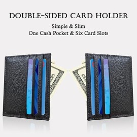 Premium Leather Minimalist Front Pocket Small Wallet