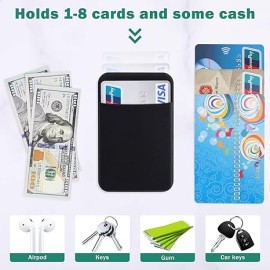 3Pack Cell Phone Card Holder Pocket for Back of Phone